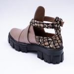 Pantofi Nude Pudra cu Catarama Decupati Vagam1882 - imagine 3