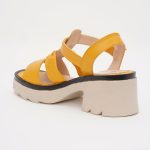 Sandale Galbene cu Talpa Inalta 1408 - imagine 4