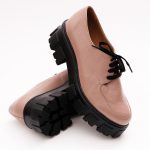 Pantofi Roz cu Talpa Inalta Vagam 1146 - imagine 6