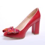 Pantofi Rosii cu Toc Gros Vagam0483 - imagine 7
