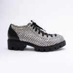 Pantofi Alb & Negru cu Siret 1720 - imagine 3