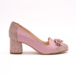Pantofi Lila cu Toc Gros Vagam0821 - imagine 5