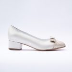 Pantofi Bej cu Toc Gros Scurt Vagam 1862 - imagine 3