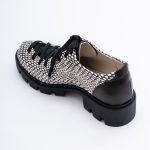 Pantofi Alb & Negru cu Siret 1720 - imagine 6