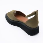Sandale Verde Olive cu Talpa Inalta Tip Platforma Vagam 1802 - imagine 4