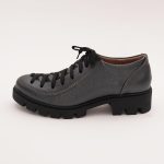 Pantofi Gri Antracit cu Siret Vagam 1019 - imagine 3