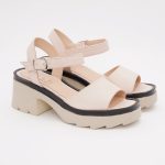 Sandale Roz Pal cu Talpa Inalta 1407