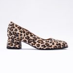 Pantofi Animal Print cu Toc Gros Scurt Vagam 1936