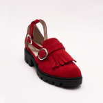 Pantofi Casual Decupati Rosii Vagam 0939