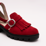 Pantofi Casual Decupati Rosii Vagam 0939 - imagine 3