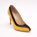 Pantofi Stiletto Galben Mustar Vagam0795