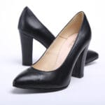 Pantofi Negri cu Toc Gros Vagam0521 - imagine 2