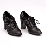 Pantofi Gri cu Toc Gros Vagam0790 - imagine 7