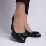 Pantofi Negri cu Toc Gros Vagam0321 - imagine 9