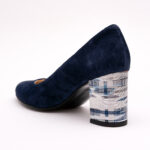 Pantofi Bleumarin cu Toc Gros Vagam0768 - imagine 6