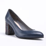 Pantofi Bleumarin cu Toc Gros Vagam0520
