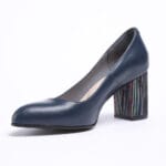 Pantofi Bleumarin cu Toc Gros Vagam0520 - imagine 3