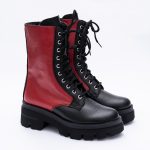 Ghete Rosu&Negru cu Siret si Fermoar Vagam1855