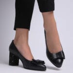 Pantofi Negri cu Toc Gros Vagam0321 - imagine 6