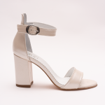 Sandale Crem cu Toc Vagam 0917 - imagine 6