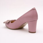Pantofi Roz cu Toc Gros Vagam0751 - imagine 6