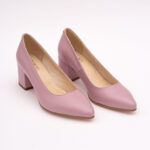 Pantofi Roz cu Toc Gros Vagam0747 - imagine 7