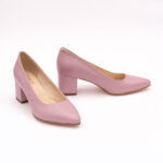 Pantofi Roz cu Toc Gros Vagam0747 - imagine 2
