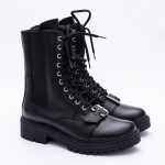 Ghete Negre cu Siret si Fermoar Vagam1853 - imagine 4