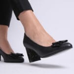 Pantofi Negri cu Toc Gros Vagam0321 - imagine 3