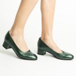 Pantofi Verzi cu Toc Gros Scurt Vagam1728 - imagine 7