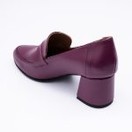 Pantofi Mov cu Toc Gros Scurt Vagam 1924 - imagine 4