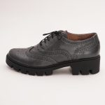 Pantofi Gri cu Siret Vagam 1023 - imagine 3