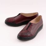 Balerini Bordo cu Talpa Inalta Vagam 0674 - imagine 8
