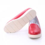 Balerini Rosii cu Talpa Inalta Vagam040 - imagine 3