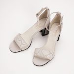 Sandale Bej cu Toc 1207 - imagine 6
