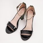 Sandale Negre cu Toc 1232 - imagine 5