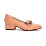 Pantofi Roz cu Toc Scurt Gros Vagam1362 - imagine 4