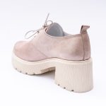 Pantofi Roz cu Siret si Talpa Inalta Vagam 1946 - imagine 2