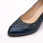 Pantofi Bleumarin cu Toc Gros Vagam0749 - imagine 3