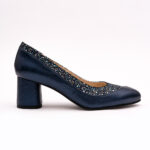 Pantofi Bleumarin cu Toc Gros Vagam0749 - imagine 5