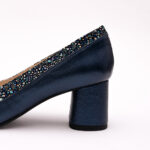 Pantofi Bleumarin cu Toc Gros Vagam0749 - imagine 4