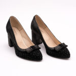 Pantofi Negri cu Toc Gros Vagam0746 - imagine 7