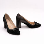 Pantofi Negri cu Toc Gros Vagam0746 - imagine 2