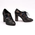 Pantofi Gri cu Toc Gros Vagam0790 - imagine 2
