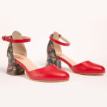 Pantofi Rosii Decupati Vagam0614 - imagine 4