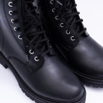 Ghete Negre cu Siret si Fermoar Vagam1856 - imagine 4