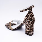 Sandale Animal Print cu Toc Lat Inalt Vagam 1910 - imagine 3