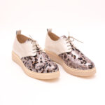 Pantofi Crem cu Siret Vagam 0836 - imagine 7