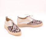 Pantofi Crem cu Siret Vagam 0836 - imagine 2