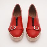 Balerini Rosii cu Talpa Inalta Vagam 1002 - imagine 6